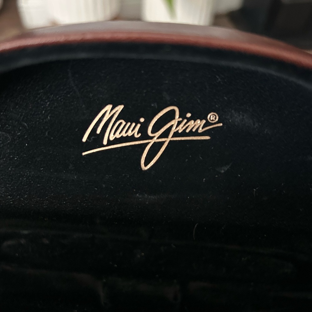 Maui Jim Sunglasses Large Clam Shell Hard Case Only Brown - Picture 6 of 9